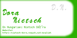 dora nietsch business card